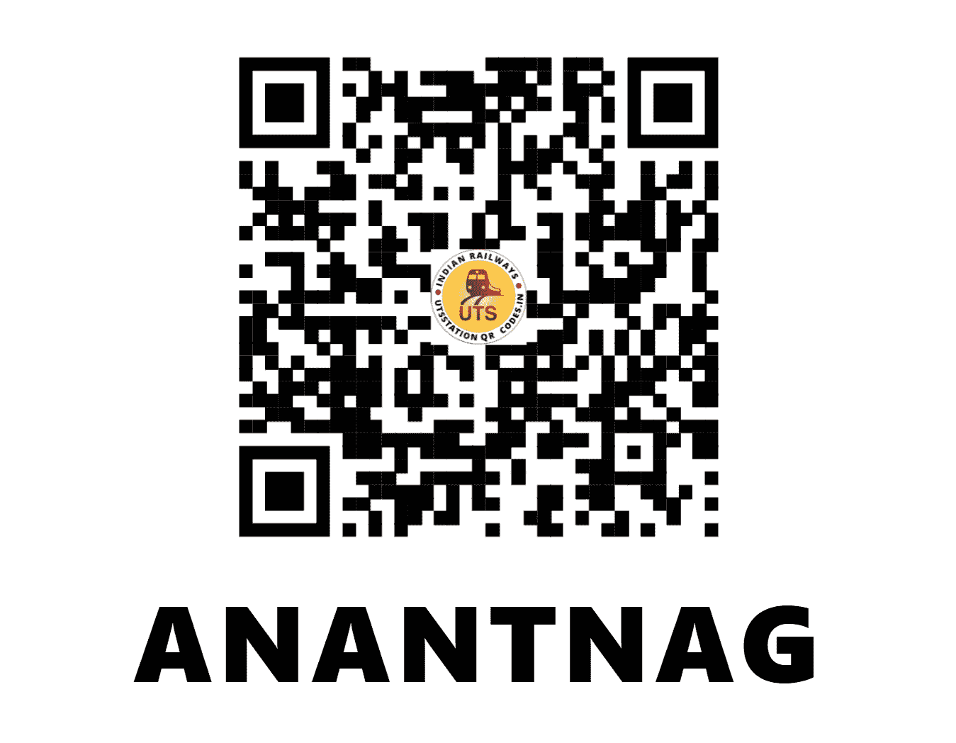 UTS QR Code for ANANTNAG - ANT - NR (JAMMU AND KASHMIR)